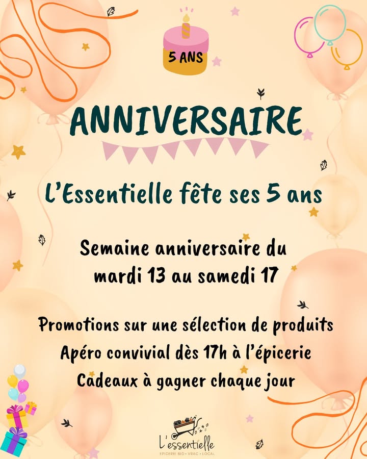 [5 ANS BIENTOT... SUITE] 🥳 Bonjour bonjour ! A l'occasion de nos 5 ans, on…